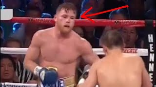 The moment Canelo feared GGG chin The eyes never lie [upl. by Urania191]