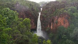 Tolmer Falls in the Wet Season  Calming Waterfall Sounds  Sleep amp Relaxation  3H in 4K [upl. by Yorgen786]