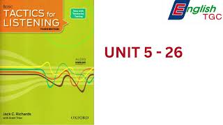 TACTICS for LISTENING BASIC UNIT 5 26 [upl. by Aryad591]