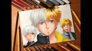 Speed Drawing  Kaneki Ken amp Hideyoshi Nagachika Tokyo Ghoul Root A HD [upl. by Eamon]