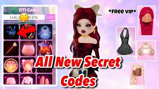 HOW TO GET ALL NEW SECRET CODES AND FREE VIP IN DRESS TO IMPRESS 🤫 [upl. by Atalie]