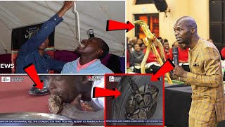 A MAN VOMIT LIVE PYTHON 🐍 IN CHURCH Togolese man vomits a snake in church in Ghana 🇬🇭 [upl. by Refinne]