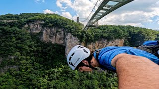 Worlds Highest Bungee Jumping  China [upl. by Mikihisa]