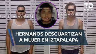 Hermanos son detenidos en Iztapalapa con hielera donde llevaban los restos de una joven [upl. by Kelsey]