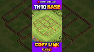 TH10 BASE  Clash of clans  shorts clashofclans coc [upl. by Zena]