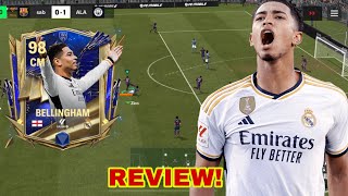 UTOTY BELLINGHAM IS CRAZY GOOD BEST CM REVIEW IN FC MOBILE 24 [upl. by Narrat]