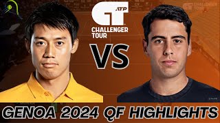 Kei Nishikori 錦織圭 vs Jaume Munar  Genoa 2024 QF  Full Highlights [upl. by Anayrb540]