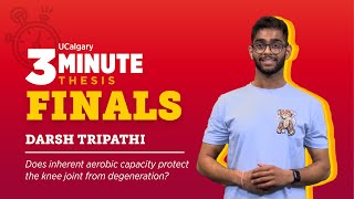 2024 UCalgary Three Minute Thesis Finalist Darsh Tripathi [upl. by Ollayos]