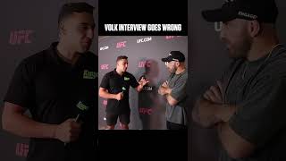 Volk Interview Goes Wrong mma ufc volkanovski ufcfighter [upl. by Koziarz675]