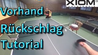 Vorhand Rückschlag Tutorial  Tischtennis [upl. by Terti239]