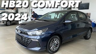 Hyundai HB20 Comfort 2024  Versão 10 aspirada completinha vale 90 MIL Reais 4K [upl. by Ardolino289]