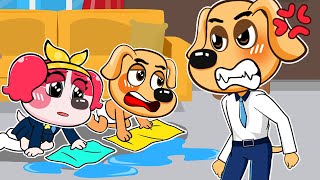 Baby Labrador Cried A Lot  Very Sad Story  Baby Labrador Animation [upl. by Medin]