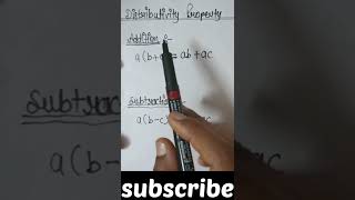 Properties of rational number Distributivity property rationalnumbers class8th maths ytshorts [upl. by Ondrea]