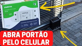 Abrir portão pelo celular Instalação e Configuração IGD110 ACIONADOR WIFI Izy Smart [upl. by Sehguh]