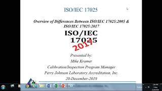 Differences Between ISOIEC 170252005 amp ISOIEC 170252017 [upl. by Inol258]