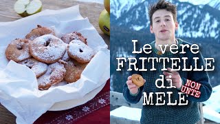 FRITTELLE DI MELE DELIZIOSE E NON UNTE  ricetta facile e veloce  RICETTA per CARNEVALE  Trentino [upl. by Akinod]