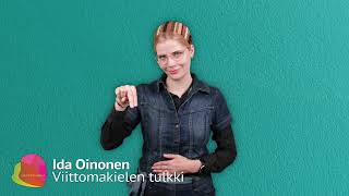 Ida Oinonen  Viittomakielen tulkki [upl. by Burkhardt]