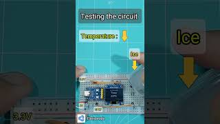 Simple Thermometer Build LM35 Sensor with OLED Display diy shorts tech raspberrypi [upl. by Leandro]