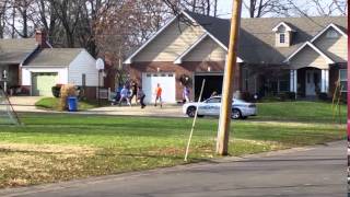 Florissant Mo Police playing ball with local kids [upl. by Eelyram]