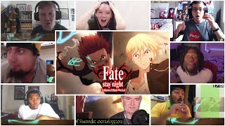 ITS HERE SHIROU VS GILGAMESH FateStay Night Unlimited Blade Works S2 E12  Reaction Mashup [upl. by Larina]