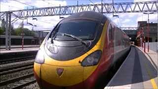 Virgin Pendolino First Class Liverpool Lime Street  Stafford [upl. by Wylie680]