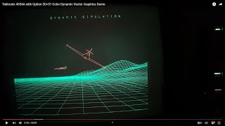 Tektronix 4054A with Option 3031 Color Dynamic Vector Graphics Demo [upl. by Padegs560]