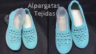 😃 Alpargatas tejidas en Crochet ➡️ Explicadas PASO A PASO fáciles de realizar [upl. by Winer]