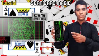 Scan card magic app Tutorial Card Scan for any Choice Card Magician Mind on audience [upl. by Hymen69]