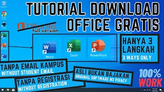 Cara Download Microsoft Office Gratis Tanpa Email Kampus Secara Resmi  Versi Pro Software Ori [upl. by Choong288]