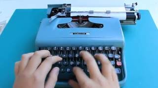 Typewriting  1963 Olivetti Lettera 22 typewriter [upl. by Kirkwood]