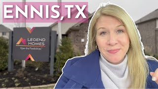 BRAND NEW HOMES UNDER 300K  Christian Meadows in Ennis TX  NEIGHBORHOOD TOUR [upl. by Salguod]