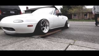 Slammed Miata Gets Stuck [upl. by Rufford]