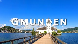 GMUNDEN AUSTRIA  Village and Lake Castle on Traunsee [upl. by Uund]