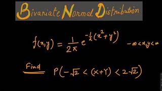 Bivariate normal distribution solved example 1 [upl. by Williams]