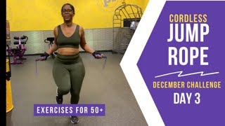 CORDLESS JUMP ROPE  FULL BODY WORKOUT  INTERMEDIATE  Women over 50 [upl. by Lashond]