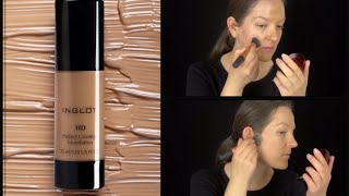 Inglot HD Perfect Coverup Foundation Review  Best Foundation For Oily Skin [upl. by Gisella]