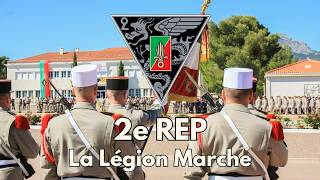 2e REP  La Légion Marche💪 🇫🇷 Chant avec paroles militaire france frencharmy patriote [upl. by Nevart]