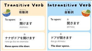 Understanding Japanese Verbs 15 Transitive amp Intransitive Pairs [upl. by Ydnor979]