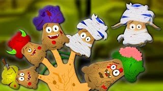 Effrayant Doigt Famille  Comptine  Halloween Songs  Nursery Rhyme  Mushroom Finger Family [upl. by Marden]