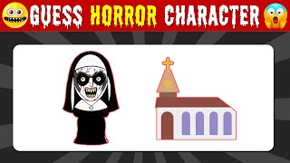 Guess the HORROR MOVIE VILLAIN by EMOJI SONG  Valak GhostFace Pennywise M3GAN Michael Myers [upl. by Aratnahs]