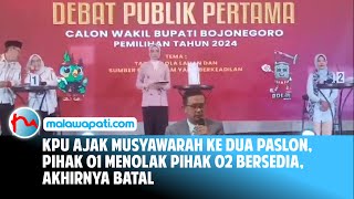 KPU Ajak Musyawarah Ke dua Paslon Pihak 01 Menolak Pihak 02 Bersedia Akhirnya Batal [upl. by Dodds844]