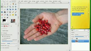 Removing photo backgrounds with The Gimp free photo editing software [upl. by Verlie]