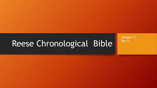 Day 11 or January 11th  Dramatized Chronological Daily Bible Reading [upl. by Esiuqram]