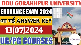 ddu entrance answer key  ddu entrance exam 2024  ddu breaking news  AGRITHINKERS [upl. by Teeniv]