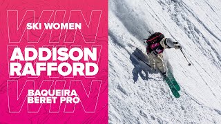 Addison Rafford Winning Run I FWT23 Baqueira Beret Pro [upl. by Emyam401]