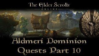 ESO  Aldmeri Dominion Quests  Part 10  Khenarthis Roost Part 10  The Tempest Unleashed [upl. by Erialc990]