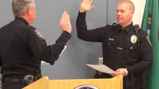 Ceremony for new Kennewick officer [upl. by Lauralee831]