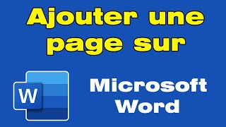 Comment ajouter une nouvelle page sur Word [upl. by Arym]