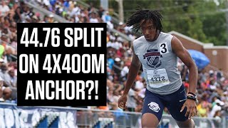 16YearOld Splits 4476 On 4x400m Anchor At AAU Junior Olympics 2023 [upl. by Godden]