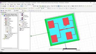 conformal patch antenna for a constantgain beamswitching phased antenna array HFSS [upl. by Salkcin318]